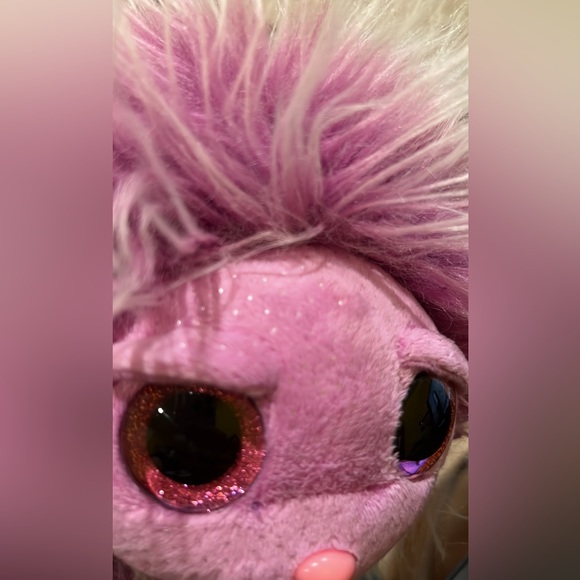Ty Frizzys Zwippy 9” Plush Stuffed Monster Toy Sparkle Big Eyes - Picture 9 of 16
